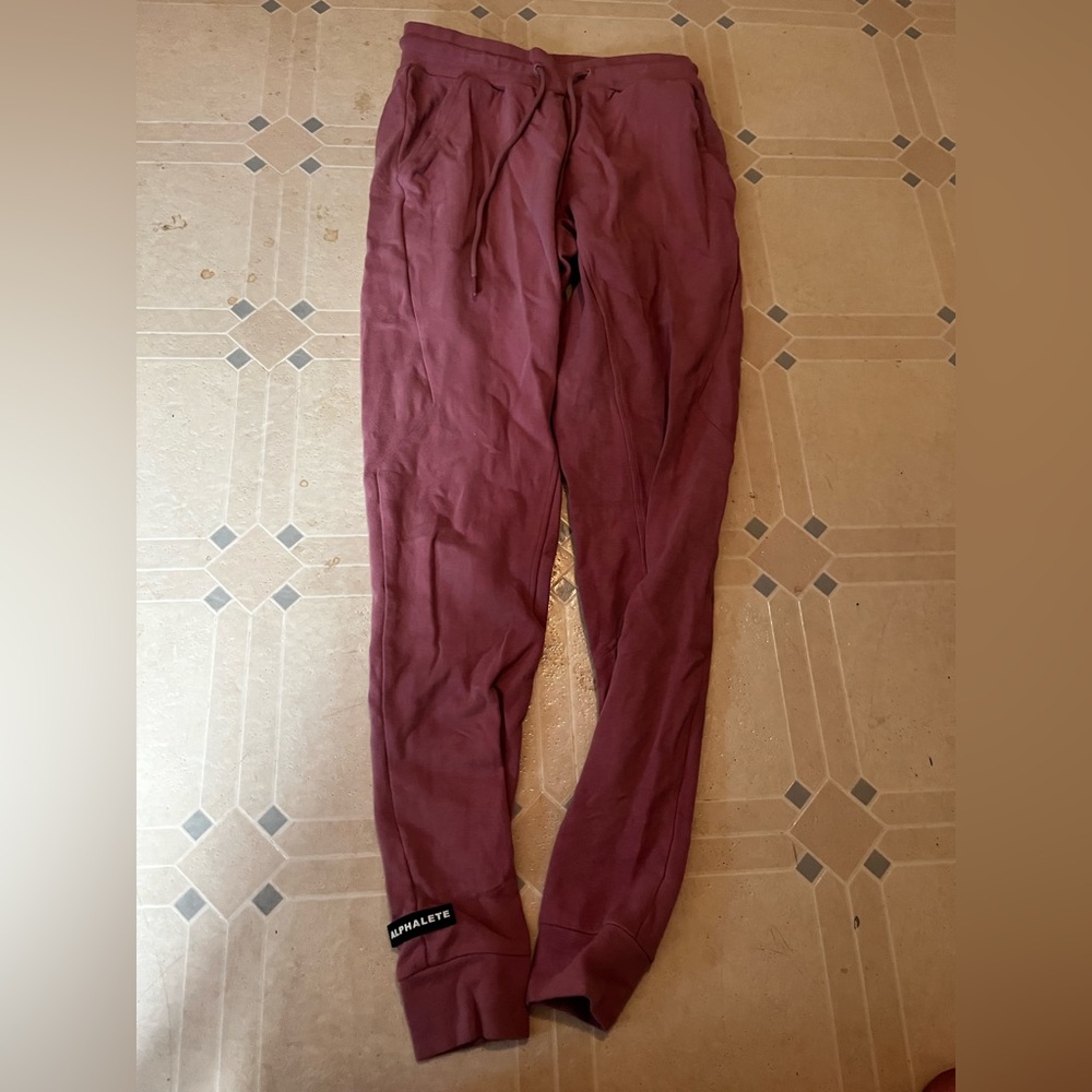 Alphalete pink / mauve joggers
